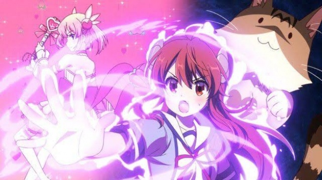 Review Anime Machikado Mazoku, Kombinasi Lucu dari Pahlawan dan Iblis