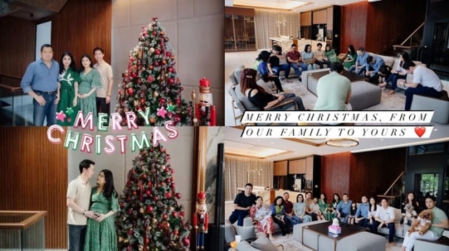 Pasangan artis rayakan Natal perdana sebagai suami istri (Instagram/@valenciatanoe)