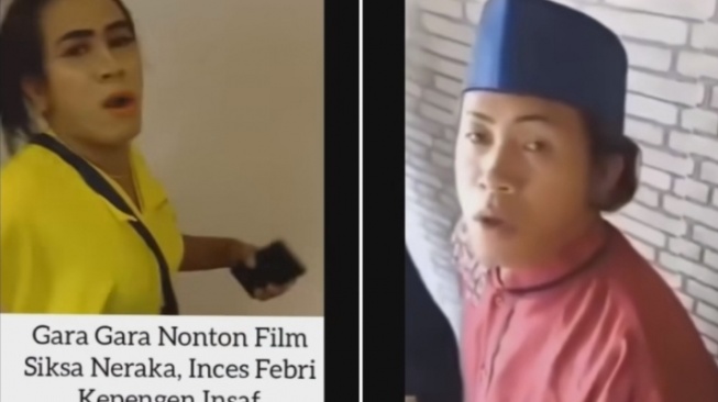 Betulan Tobat, Waria yang Nonton Siksa Neraka Ini Sekarang Tampil dengan Sarung dan Peci