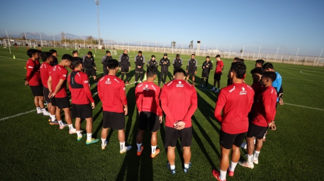 Timnas Indonesia melakoni pemusatan latihan (TC) di Antalya, Turki sebagai persiapan jelang tampil di Piala Asia 2023. [dok. PSSI]