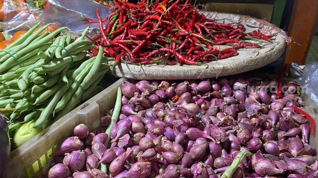 Penampakan Pasar Slipi, Jakarta Barat. (Suara.com/Faqih)