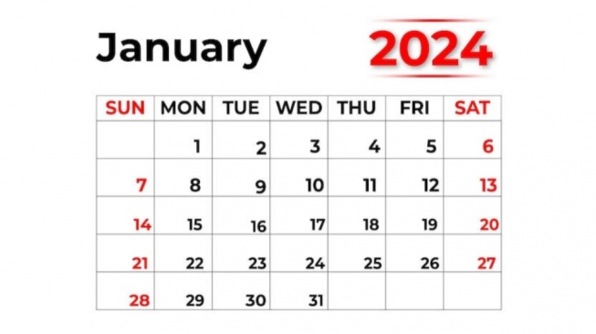 Ada Berapa Hari Libur Tanggal Merah Januari 2024? Bersiap Liburan Long Weekend!