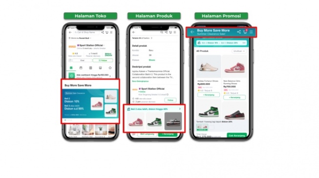 Fitur baru Tokopedia buy more save more. [Tokopedia]