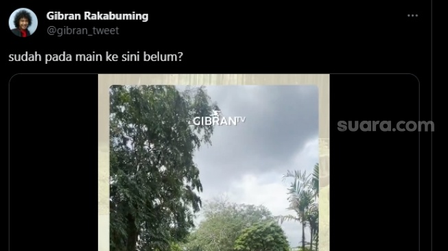 Cawapres Gibran Rakabuming Raka memamerkan sejumlah lokasi wisata di Solo. (tangkapan layar/X)