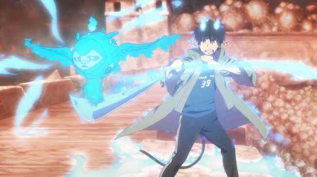 Review Anime Ao no Exorcist, Saat Kekuatan Setan dan Manusia Bersatu