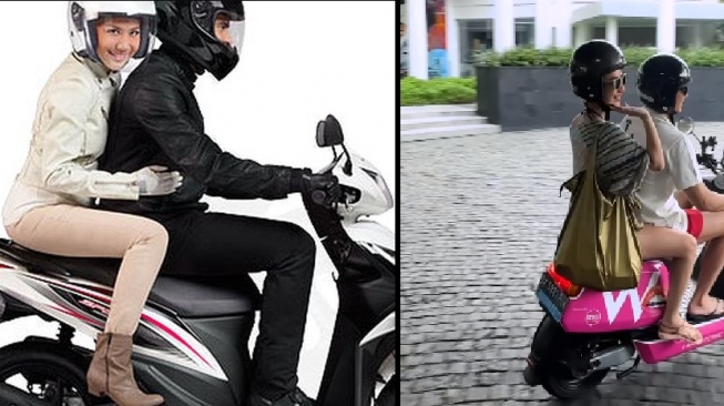 Adu Gaya BCL saat Dibonceng Motor Bersama Tiko Dibandingkan dengan Ashraf, Lebih Romantis Mana?