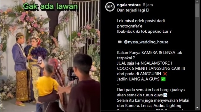 Marah, Ibu Blokir Fotografer di Acara Pernikahan. [Instagram]