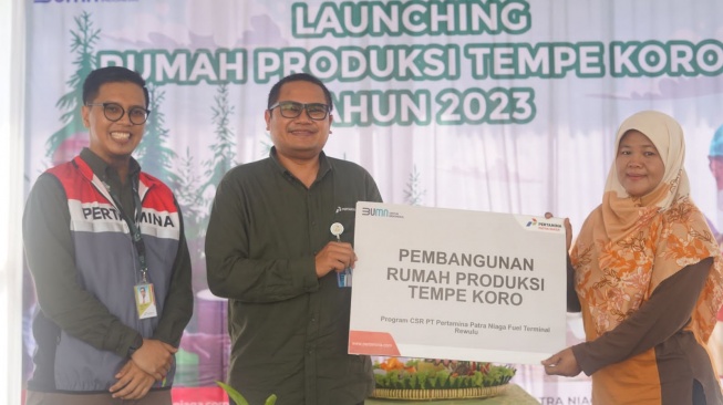 Tingkatkan Produktivitas dan Kualitas Produksi Olahan Koro, Pertamina Resmikan Rumah Produksi Tempe Koro