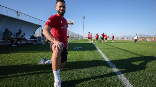 Jordi Amat saat bergabung di pemusatan latihan Timnas Indonesia di Turki Jelang Piala Asia 2024. (pssi.org)