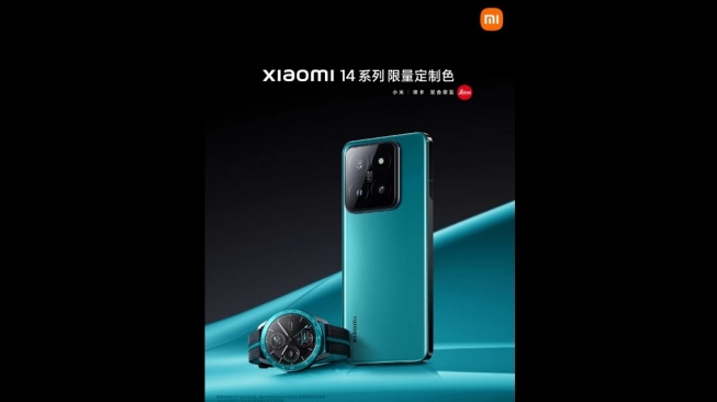 Xiaomi 14 Pro dan Watch S3 edisi terbatas. [X/@rquandt]