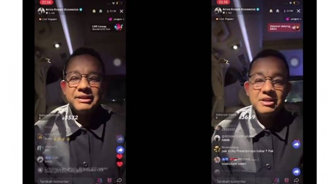 Momen Anies Baswedan Bingung Matikan Live Perdana TikTok Viral: Vibes Bapak Jaman Now