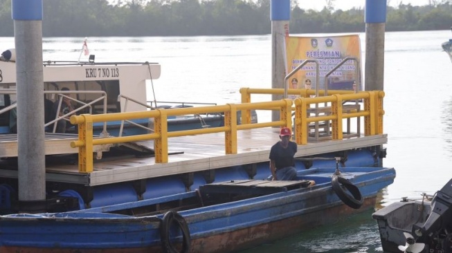 Dermaga Apung HDPE di Bintan Resmi Beroperasi, 8 Ponton Lagi Akan Dibangun di Sini