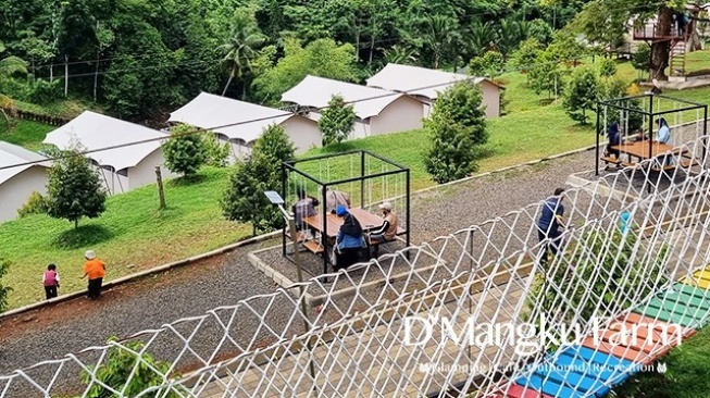 Suasana D'Mangku Farm salah satu rekomendasi wisata di Serang, Banten. [Instagram @dmangkufarm]