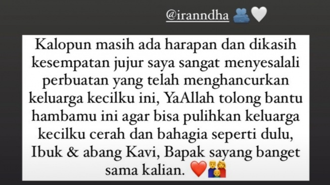 Curhat Elmer Syaherman mau balikan dengan Ira Nandha (Instagram/@elmersyahermn)