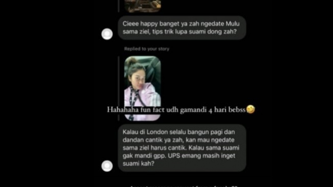 Unggahan Instagram Stories, Azizah Salsha pasca dituding selingkuh dan lupakan Pratama Arhan. [Dok. TikTok @nameid5]