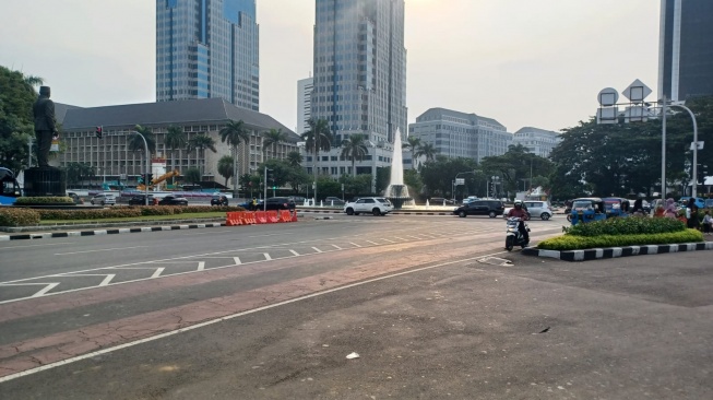 Begini Suasana Jalan di Ruas Jakarta saat Awal Tahun 2024