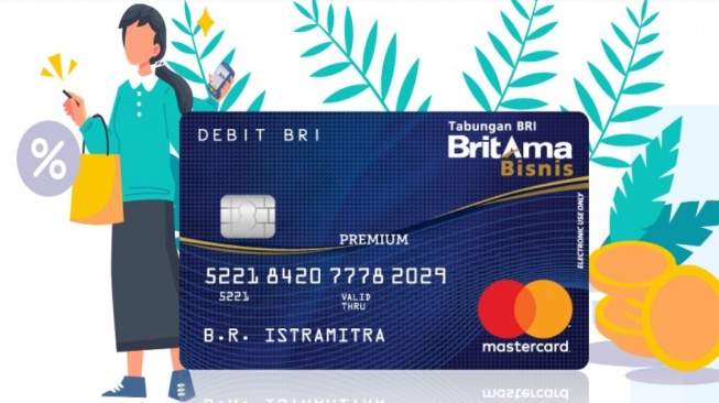 Kartu debit BritAma Bisnis. (BRI)