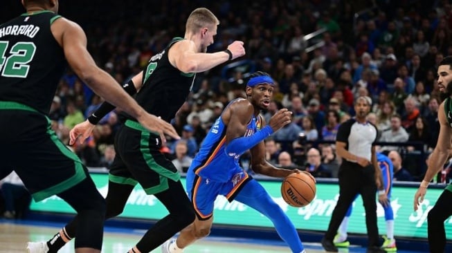 Hasil NBA : Thunder Tundukkan Celtics, Gilgeous-Alexander Tampil Gemilang