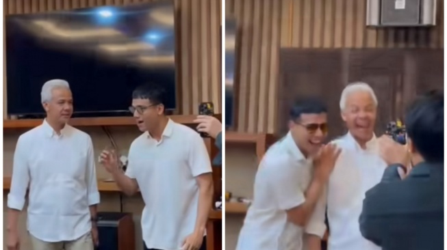 Fadly Faisal dan Ganjar Pranowo (TikTok/@arena.fakta)