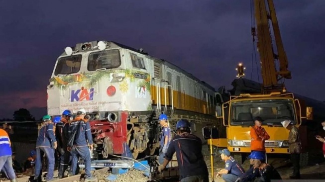 Jalur di Bandung Sudah Diperbaiki, Kereta Api Keberangkatan dari Stasiun Purwokerto Mulai Normal