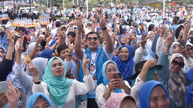 Relawan TKD Prabowo-Gibran Sumut. [Ist]