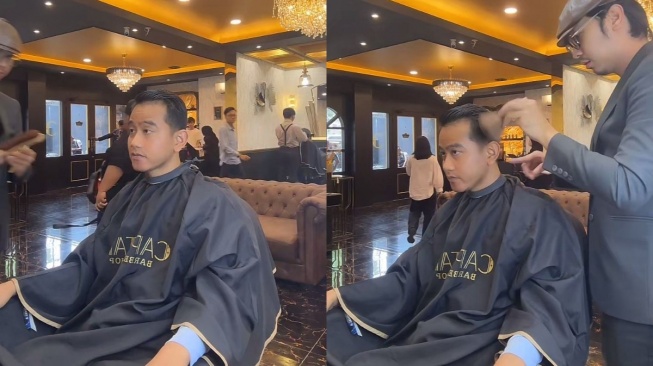 Gibran Rakabuming Raka perawatan rambut dan wajah jelang Debat Capres 2024 (TikTok/gibran_rakabuming)