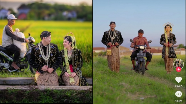 Niat Foto Prewedding di Sawah, Pasangan Ini Malah Selalu Kena Gangguan Kocak