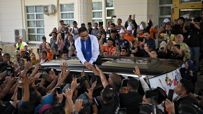 Anies Baswedan tiba di Provinsi Gorontalo. (Istimewa)