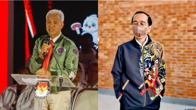 Adu Keren Presiden Jokowi vs Ganjar Pranowo Saat Pakai Jaket Bomber, Punya Siapa Paling Mahal?