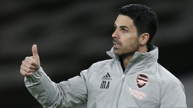 Manajer Arsenal Mikel Arteta. (AFP/IAN KINGTON)