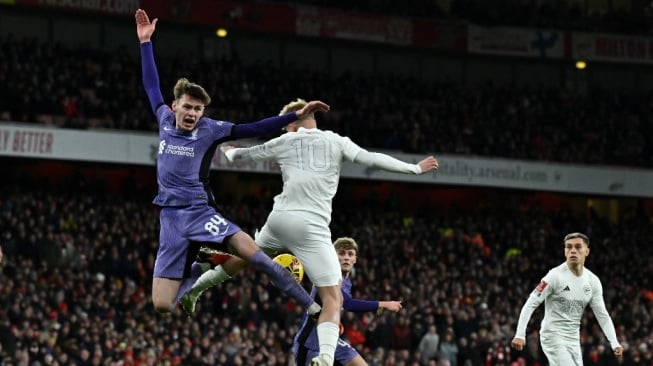 Hasil Piala FA: Liverpool Pecundangi Arsenal di Emirates, Jakub Kiwior Bikin Gol Bunuh Diri