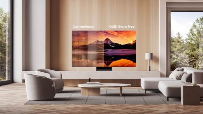 Smart TV Samsung OLED Glare Free. [Samsung Indonesia]