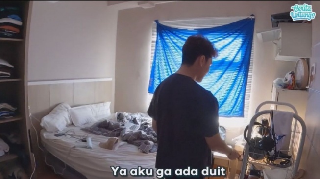 Potret Kamar Kos Gavin Anak Arie Untung dan Fenita Arie. (YouTube/CERITA UNTUNGS)