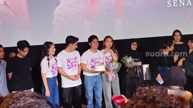 Ultah Sudah Lewat Sebulan, Natasha Wilona Dapat Kejutan di Acara Screening Series