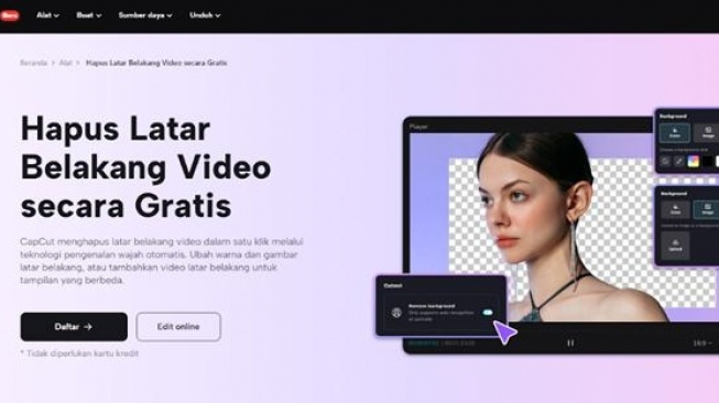 Ilustrasi editor video berbasis Web CapCut. (Dok: Capcut)