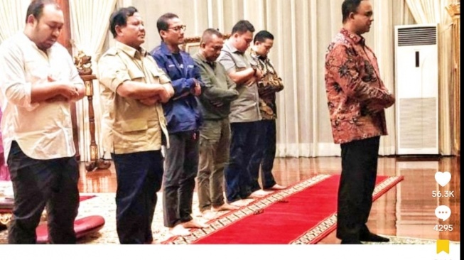 Anies Baswedan pernah jadi imam sholat Prabowo Subianto