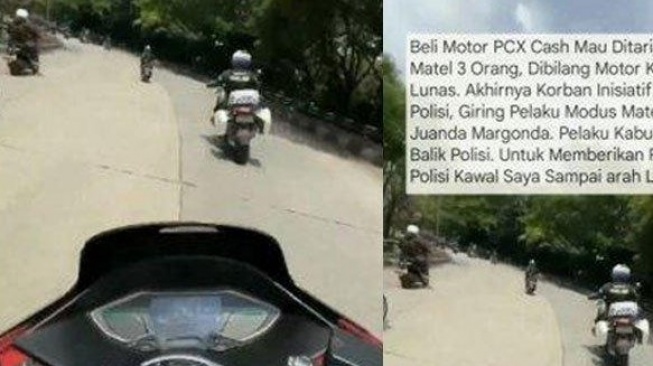 Aksi Heroik Petugas Selamatkan Pemotor Dari Matel: Merasa Terancam Debt Collector Laporkan!