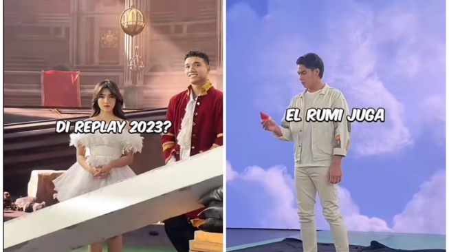 Fuji dan El Rumi satu proyek Replay 2023 (TikTok/@yuza722)