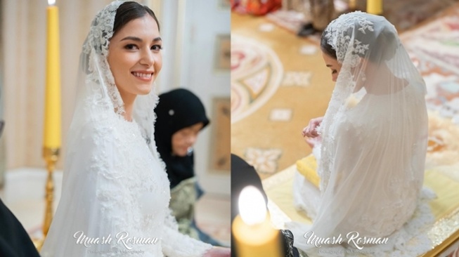 Potret Anisha Rosnah di Acara Berbedak Mandi (Instagram/@muash.portfolio)