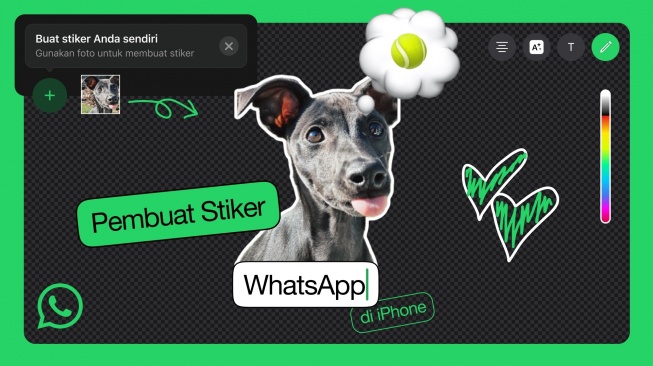 Fitur baru WhatsApp, buat dan edit stiker sendiri. [WhatsApp Indonesia]