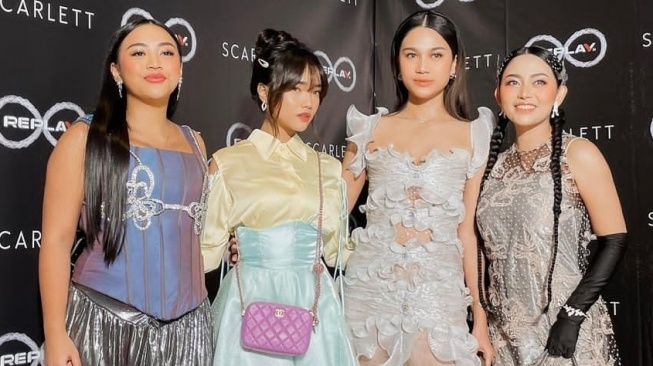 OOTD Fuji, Azizah Salsha dan Rachel Vennya di Met Gala Replay 2023 (Instagram)