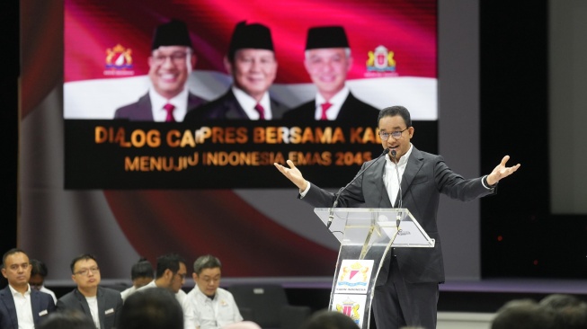 Anies Paparkan Program Satu Perekonomian Saat Dialog Capres Bersama Kadin