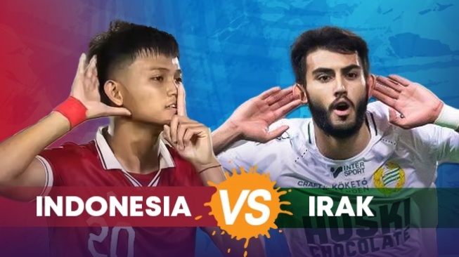 ilustrasi prediksi Timnas Indonesia vs Irak dalam matchday pertama Grup D Piala Asia 2023 (Dok. Suara.com).