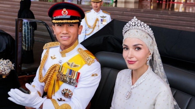 Potret Pangeran Mateen dan Anisha Rosnah Dalam Rangkaian Acara Pernikahan (Instagram)