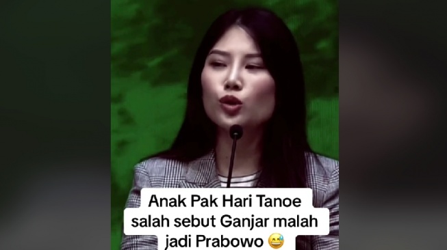 Momen Angela Tanoesoedibjo Salah Sebut Ganjar Menjadi Prabowo, Publik: Mungkin Hatinya Cinta