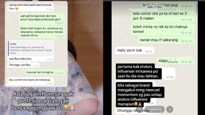 Denise Chariesta Dituding Tidak Profesional saat Diendorse Makanan. (TikTok)