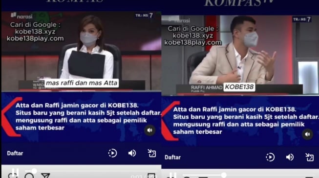 Awas Hoaks! Video Najwa Shihab dan Raffi Ahmad Diedit Jadi Iklan Judi Online