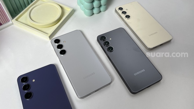 Samsung Galaxy S24 resmi dikenalkan ke Indonesia pada Kamis (18/1/2024). [Suara.com/Dicky Prastya]