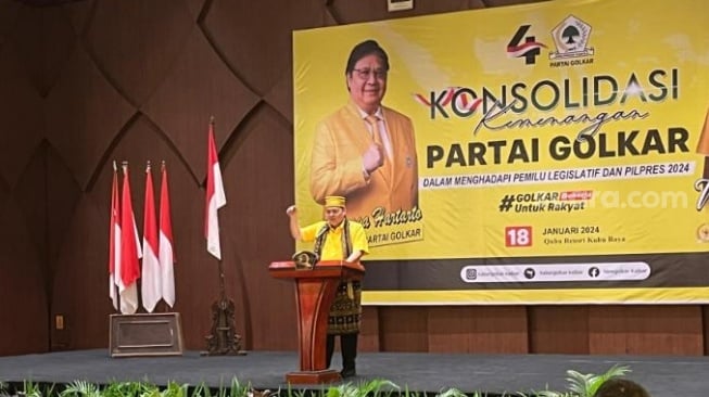 Airlangga Hartarto Serukan Kader Partai Golkar Tidak Gunakan Kata 'Satu'