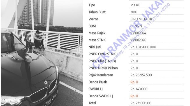 Pajak mobil putra Haji Isam bisa buat beli Yamaha Aerox (Instagram/jonisaputra09)